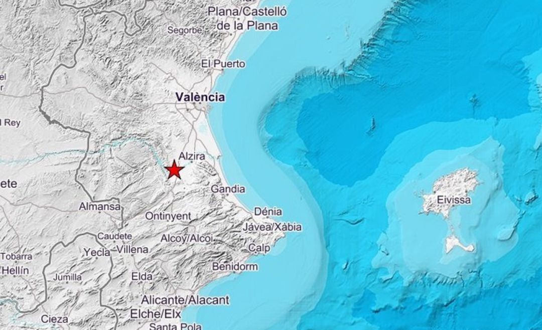 Epicentro del terremoto de magnitud 3 de este sábado en en Gavarda Epicentro del terremoto de magnitud 3 de este sábado en en Gavarda