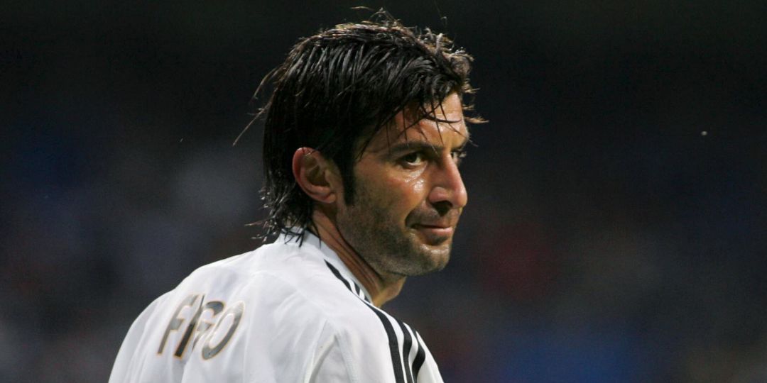 Luis Figo, durante un partido con el Real Madrid Luis Figo, durante un partido con el Real Madrid