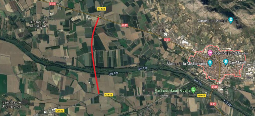 La nova connexió estalviarà haver de passar pel centre del poble per anar i venir de Pals. La nova connexió estalviarà haver de passar pel centre del poble per anar i venir de Pals.