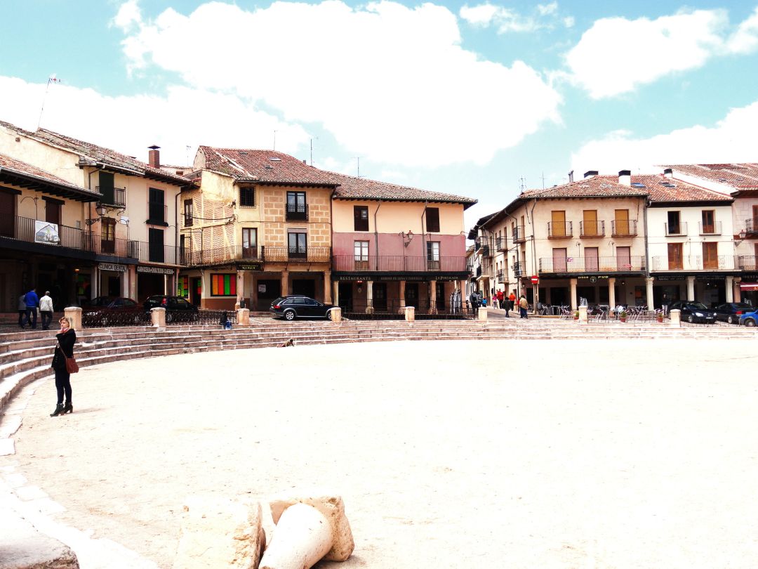Imagen de archivo de la Plaza Mayor de Riaza Imagen de archivo de la Plaza Mayor de Riaza