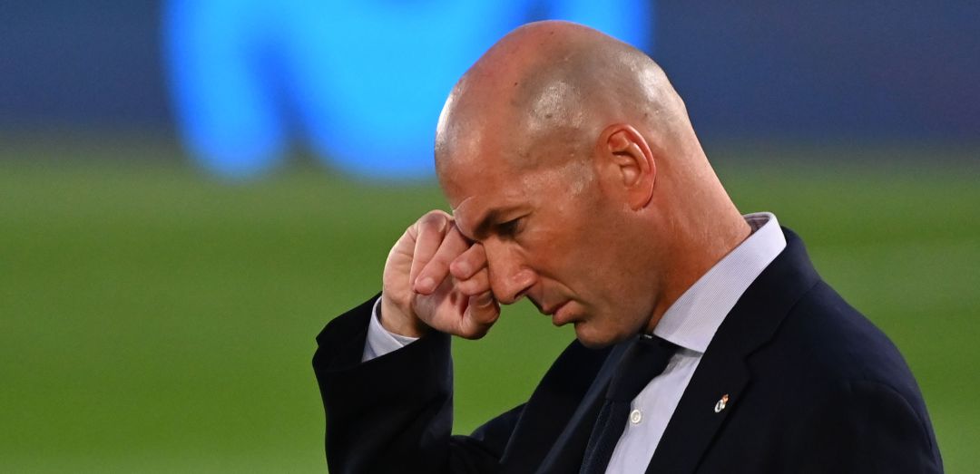 Zinedine Zidane, durante un partido del Real Madrid de esta temporada Zinedine Zidane, durante un partido del Real Madrid de esta temporada