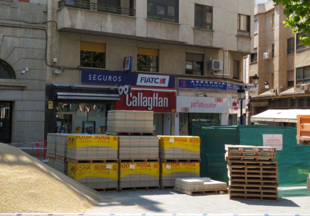 Obras en la calle Rosario Obras en la calle Rosario