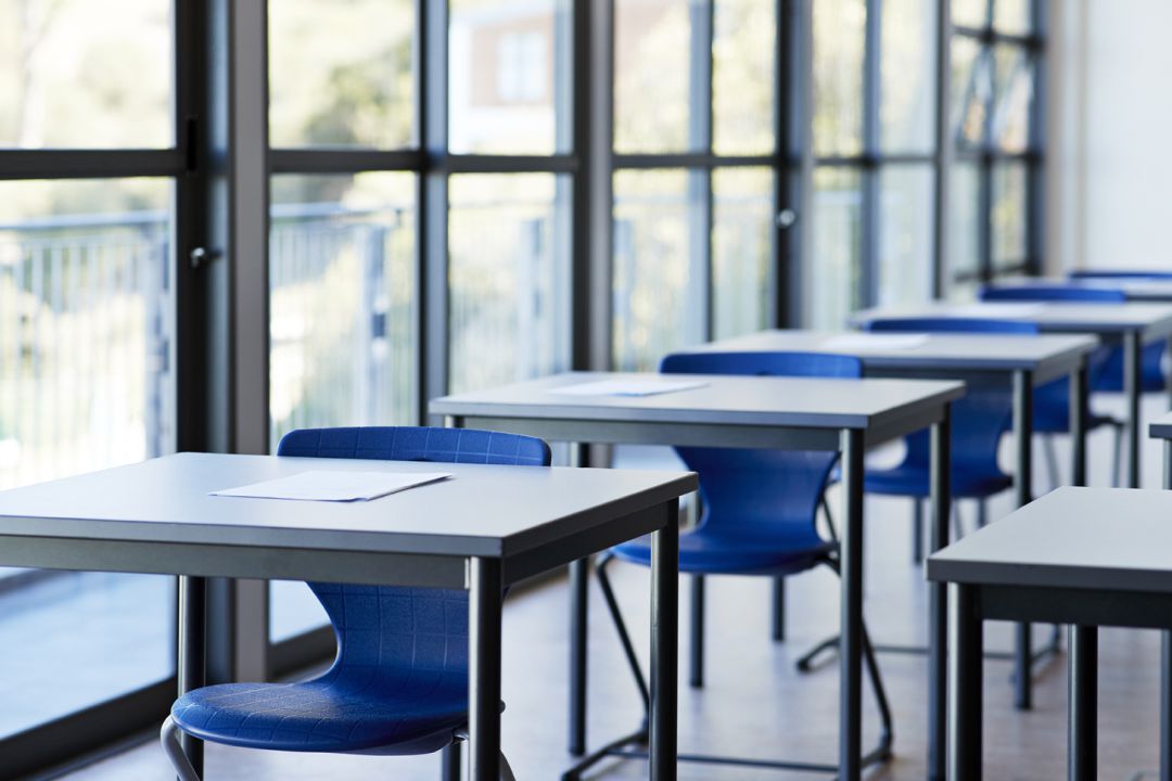 Un aula vacía Un aula vacía