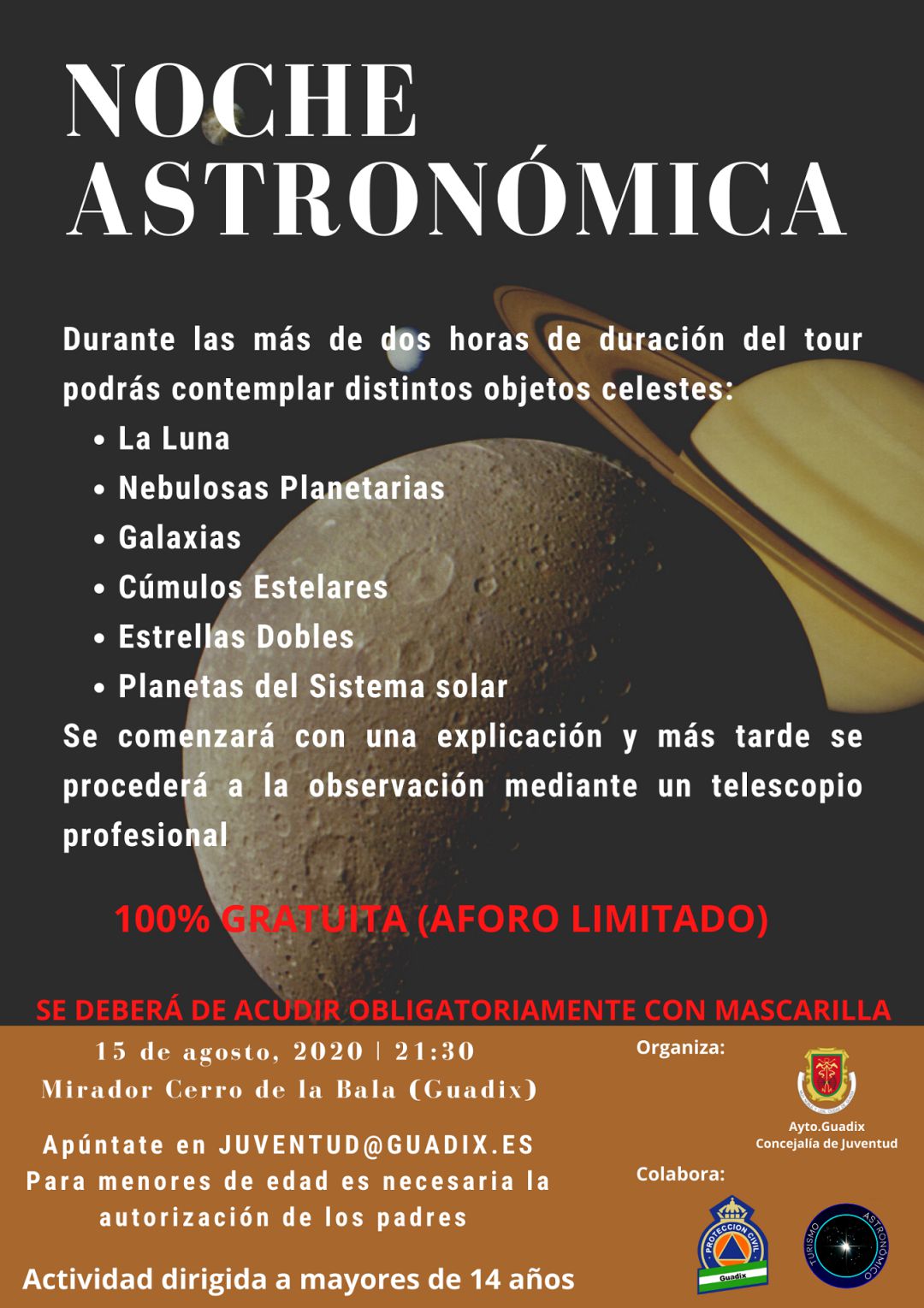 Observación astronómica en Guadix Observación astronómica en Guadix