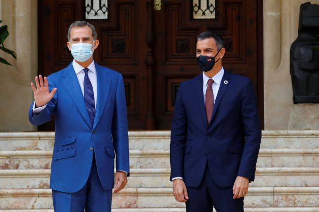 Posado en Marivent del rey y Pedro Sánchez Posado en Marivent del rey y Pedro Sánchez