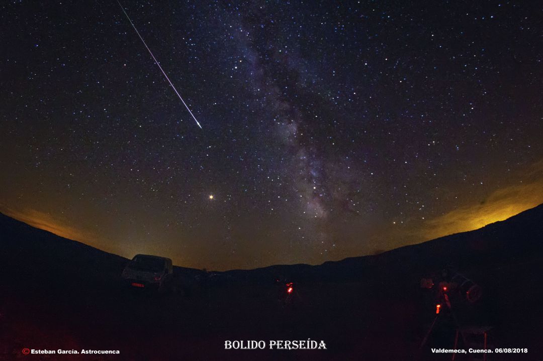 Perseida en Valdemeca, Cuenca. Perseida en Valdemeca, Cuenca.