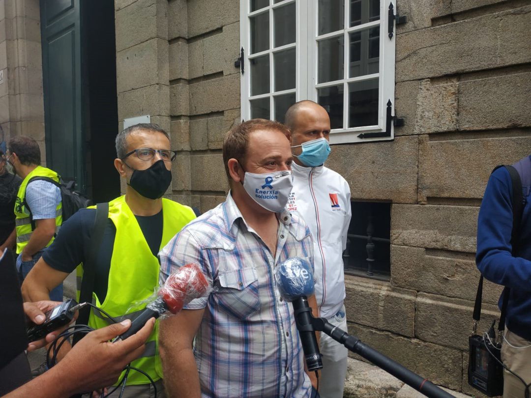José Antonio Zan en declaraciones ante el Consello de Relacións Laborais antes de reunión entre comité y Alcoa José Antonio Zan en declaraciones ante el Consello de Relacións Laborais antes de reunión entre comité y Alcoa