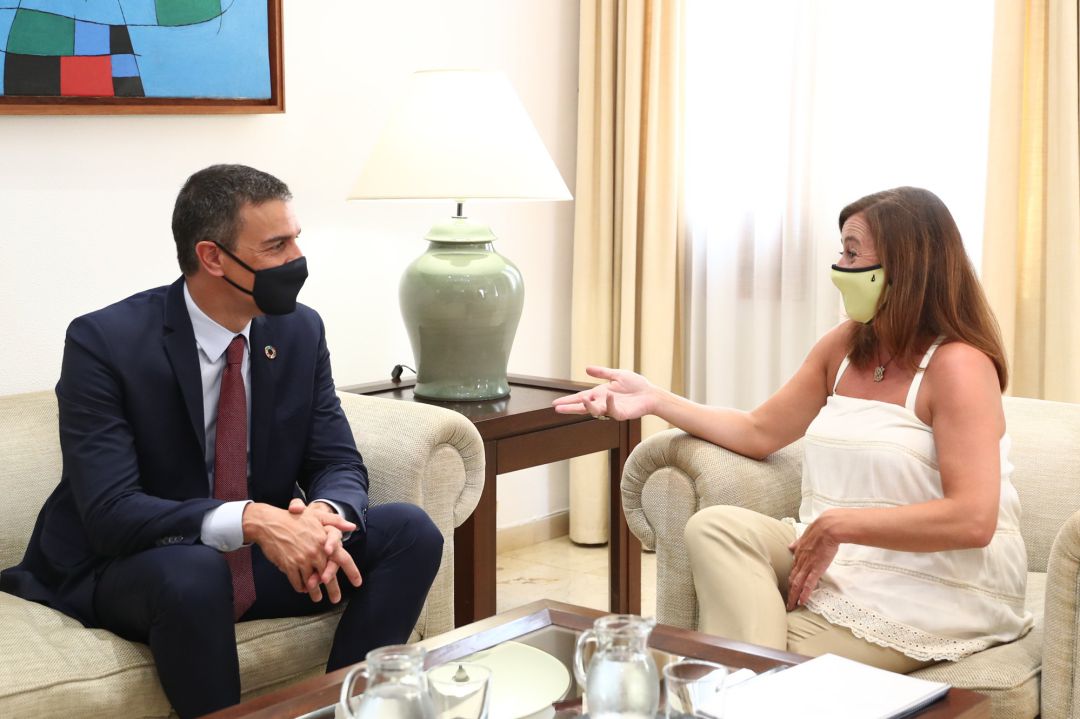 La presidenta del Govern, Francina Armengol, recibe al presidente del Gobierno, Pedro Sánchez, La presidenta del Govern, Francina Armengol, recibe al presidente del Gobierno, Pedro Sánchez,