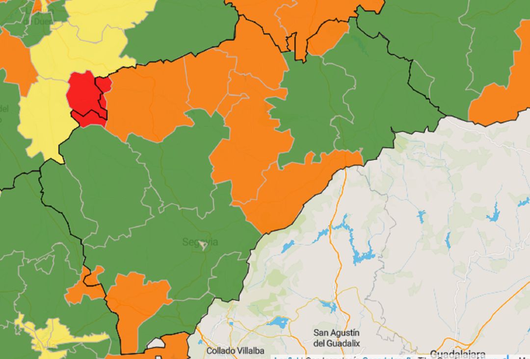 Situación de las Zonas Básicas de Salud de Segovia Situación de las Zonas Básicas de Salud de Segovia