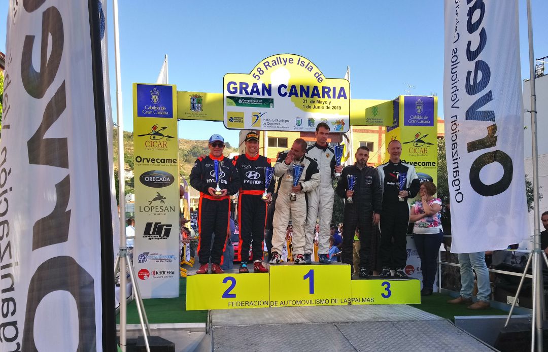 Podio del Rally Isla de Gran Canaria 2019 Podio del Rally Isla de Gran Canaria 2019