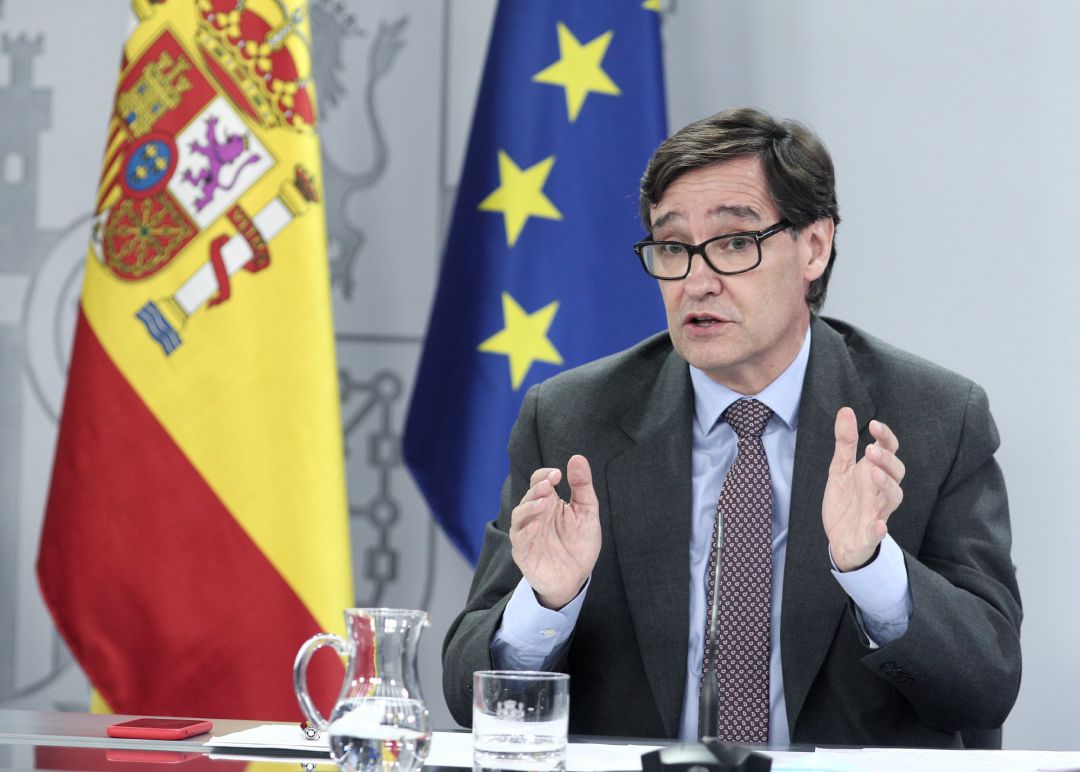 El ministro de Sanidad, Salvador Illa, comparece en rueda de prensa posterior al Consejo de ministros celebrado en Moncloa, en Madrid (España), a 28 de julio de 2020. El ministro de Sanidad, Salvador Illa, comparece en rueda de prensa posterior al Consejo de ministros celebrado en Moncloa, en Madrid (España), a 28 de julio de 2020.