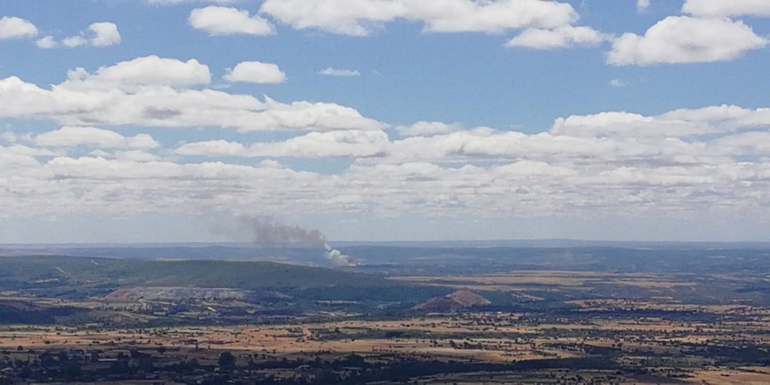 Activo pero sin llama el incendio en Aliste Activo pero sin llama el incendio en Aliste