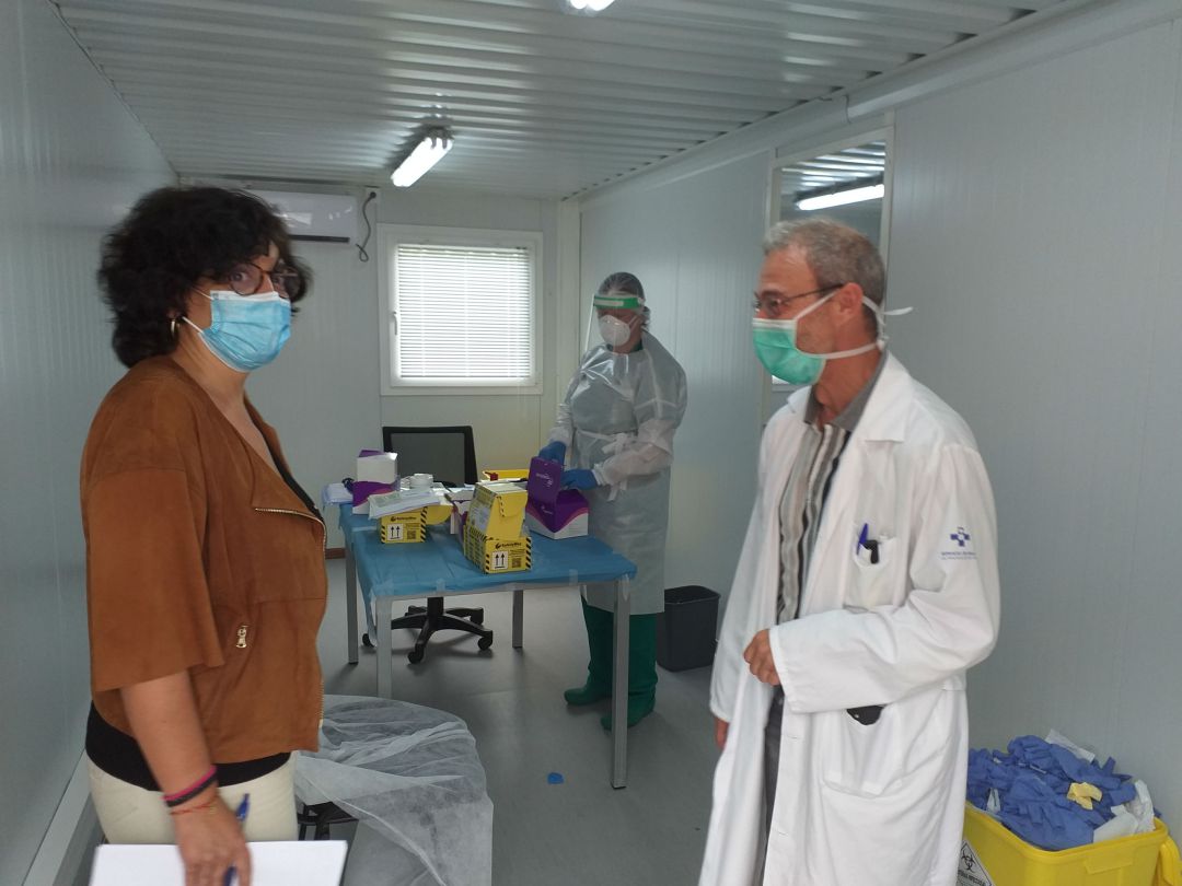 Gerente del Sespa, Concepción Saavedra, en un momento de su visita al Hospital del Oriente Gerente del Sespa, Concepción Saavedra, en un momento de su visita al Hospital del Oriente