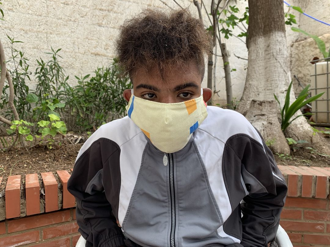Mohamed Amin El Mazzouari, unos días antes de sufrir la crisis que lo mantiene en la UCI. Mohamed Amin El Mazzouari, unos días antes de sufrir la crisis que lo mantiene en la UCI.