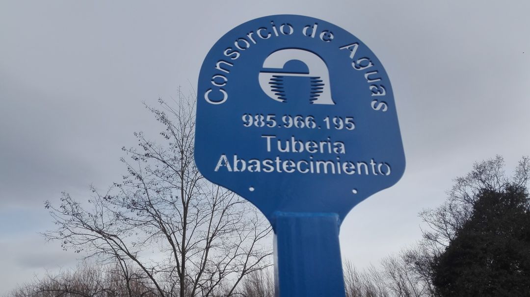 Una tubería de abastecimiento de Cadasa Una tubería de abastecimiento de Cadasa