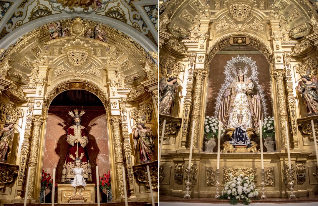 El Señor de la Sentencia y la Virgen del Rosario están de nuevo en sus altares de la Basílica El Señor de la Sentencia y la Virgen del Rosario están de nuevo en sus altares de la Basílica