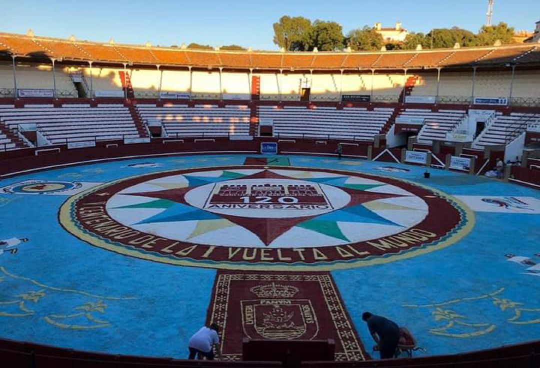 Así se encuentra el ruedo de la plaza de toros de El Pino en la localidad gaditana de Sanlúcar de Barrameda Así se encuentra el ruedo de la plaza de toros de El Pino en la localidad gaditana de Sanlúcar de Barrameda