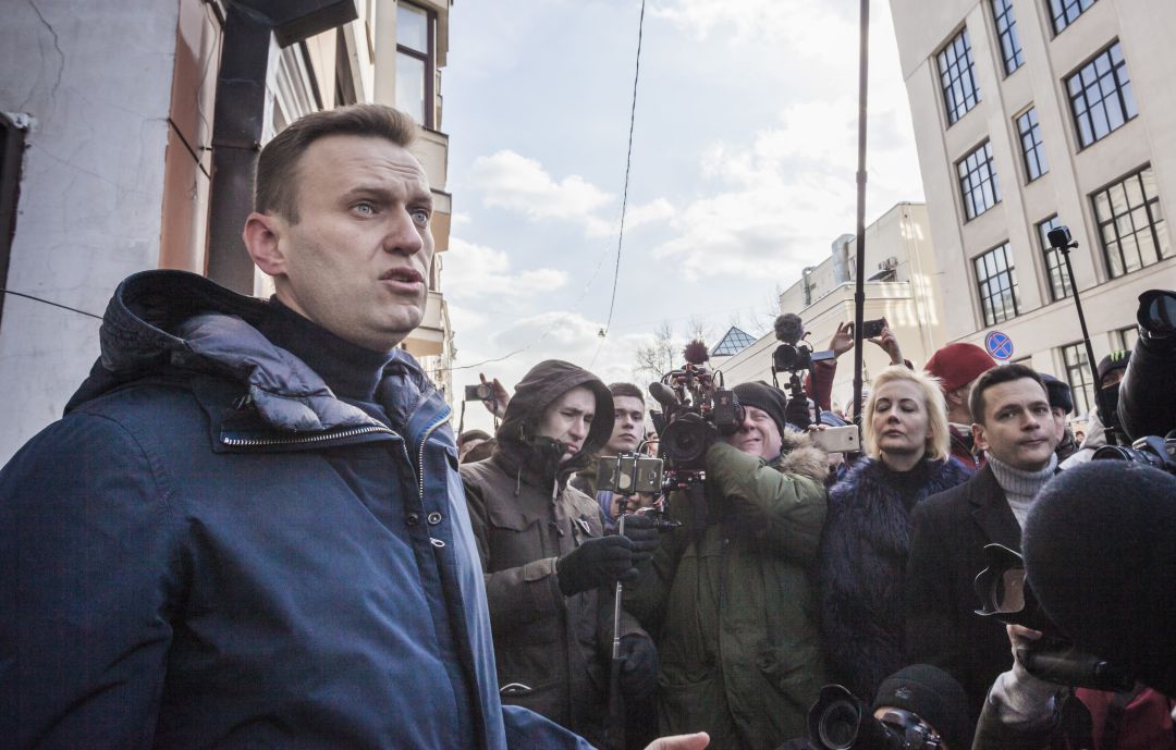 El activista liberal ruso Alexei Navalni durante un discurso en 2015. El activista liberal ruso Alexei Navalni durante un discurso en 2015.