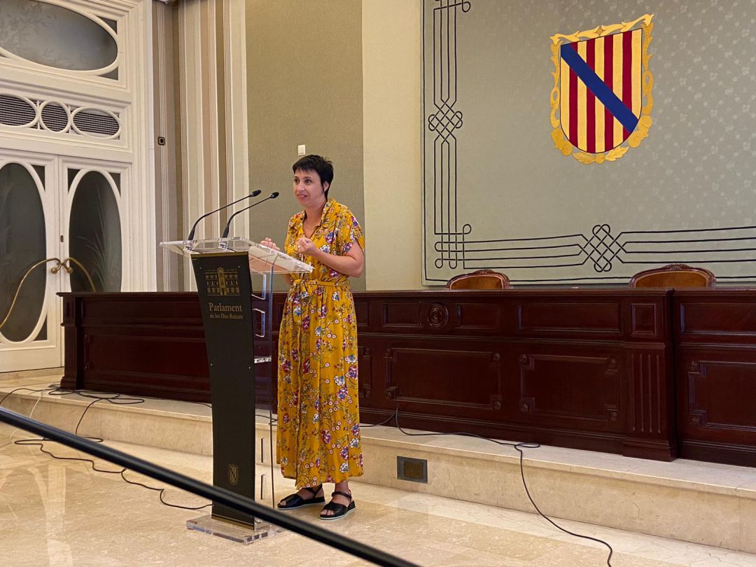 La portavoz del PSOE en el Parlament, Silvia Cano La portavoz del PSOE en el Parlament, Silvia Cano