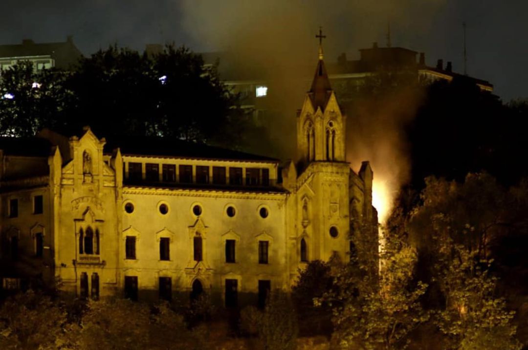 Incendio de el colegio de El Carmen de Portugalete Incendio de el colegio de El Carmen de Portugalete