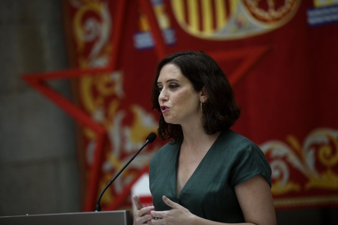 Imagen de la presidenta de la Comunidad de Madrid, Isabel Díaz Ayuso. Imagen de la presidenta de la Comunidad de Madrid, Isabel Díaz Ayuso.