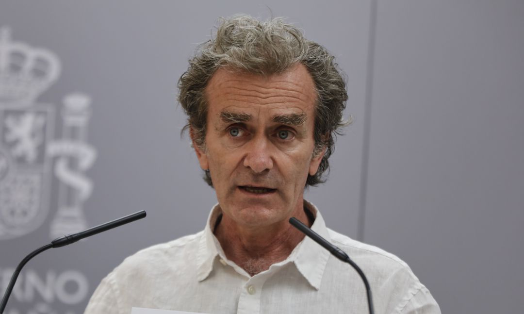 Fernando Simón durante una de sus últimas comparecencias frente a los medios. Fernando Simón durante una de sus últimas comparecencias frente a los medios.