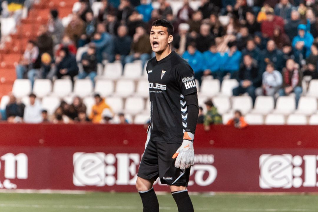 Gabriel Brazao, durante un encuentro de la pasada temporada con el Albacete. Gabriel Brazao, durante un encuentro de la pasada temporada con el Albacete.
