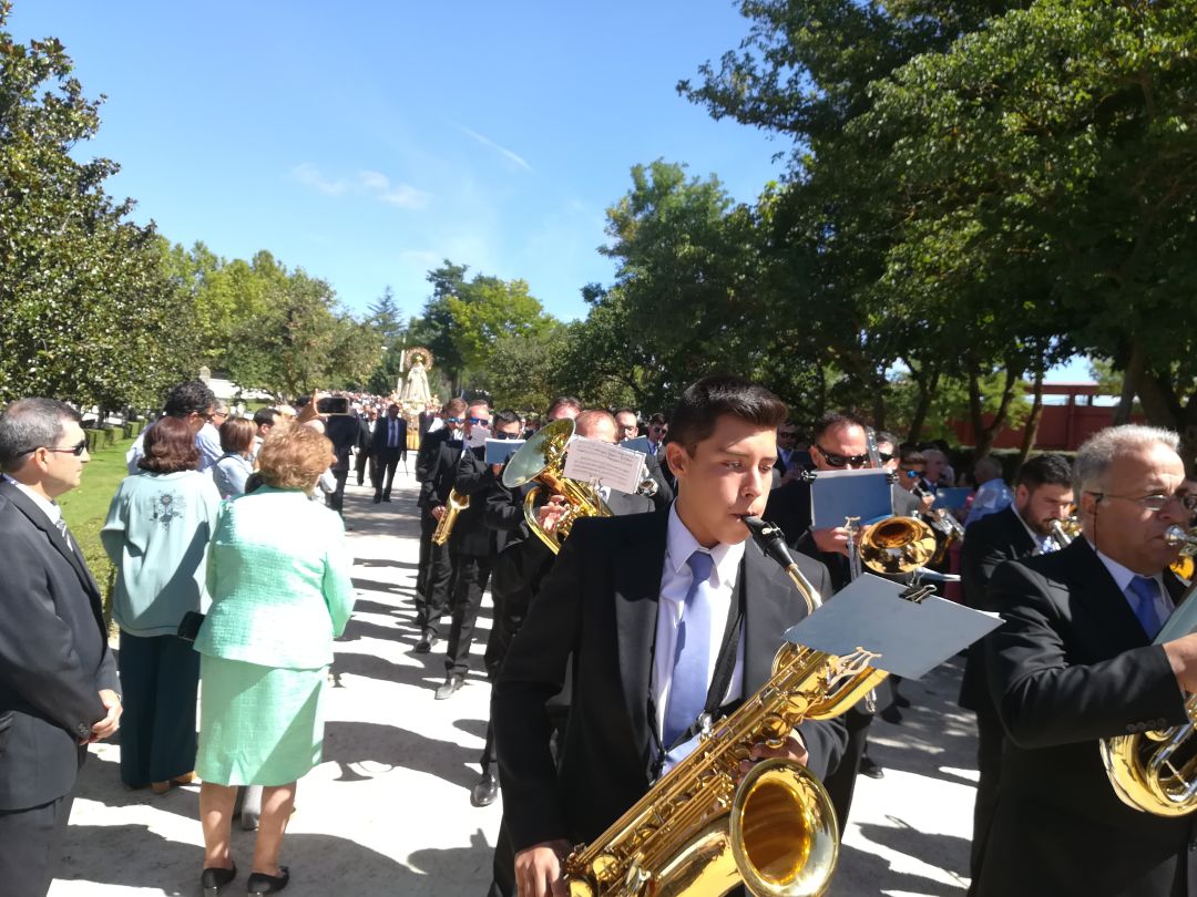 Imagen de archivo de la procesión de la misa de la patrona de Aranda en 2017 Imagen de archivo de la procesión de la misa de la patrona de Aranda en 2017