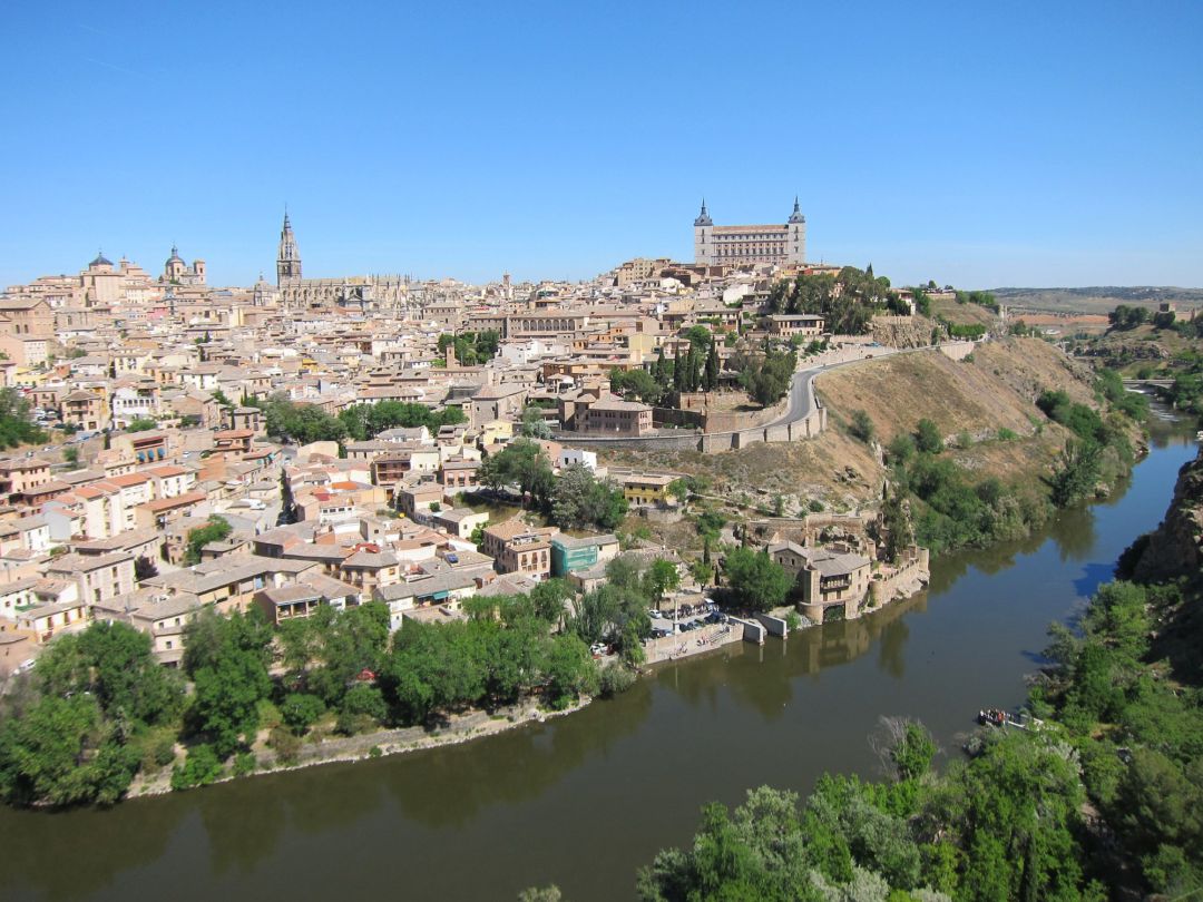 Vistas de Toledo, panorámica Toledo, Casco Histórico, río Tajo Vistas de Toledo, panorámica Toledo, Casco Histórico, río Tajo
