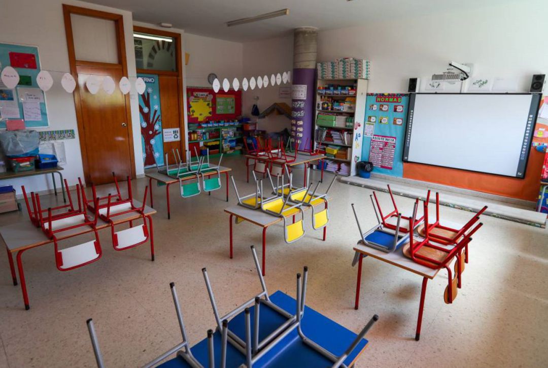 Aula de educación infantil vacía. Aula de educación infantil vacía.