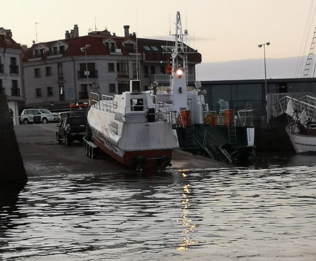 Barco interceptado en Vilanova Barco interceptado en Vilanova