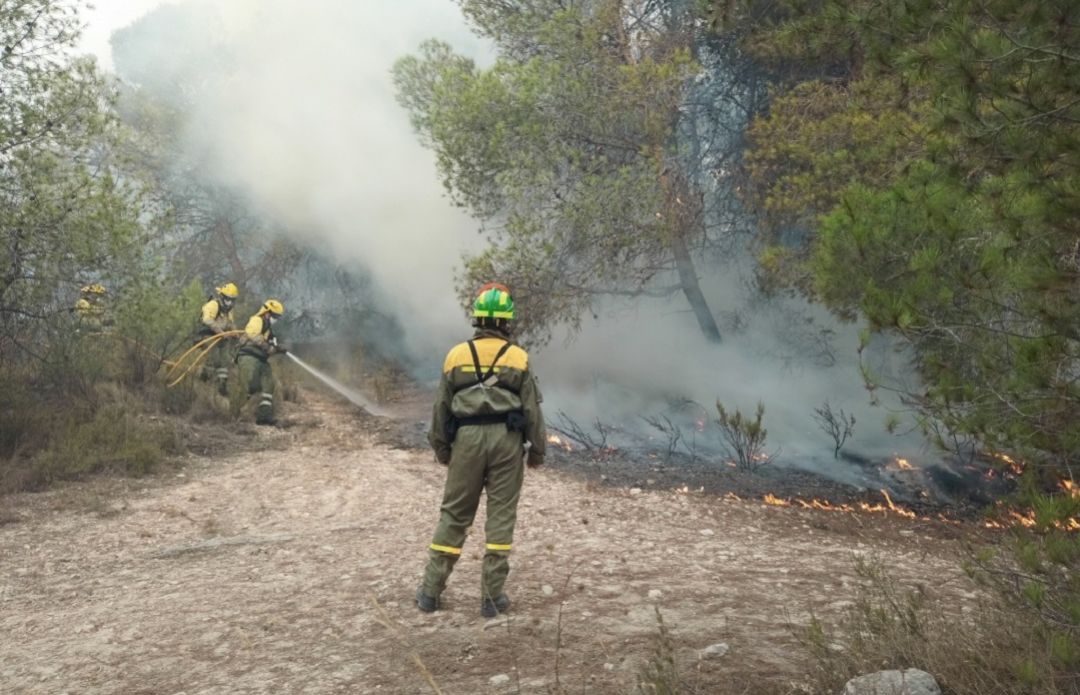 Incendio forestal en Mula Incendio forestal en Mula