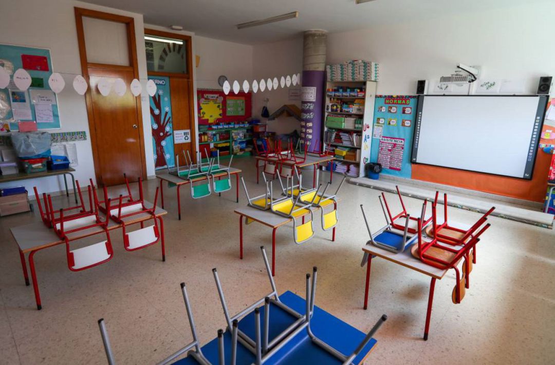 Aula de una escuela. Aula de una escuela.