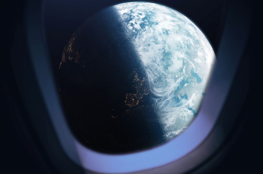 La península Ibérica vista desde el espacio La península Ibérica vista desde el espacio