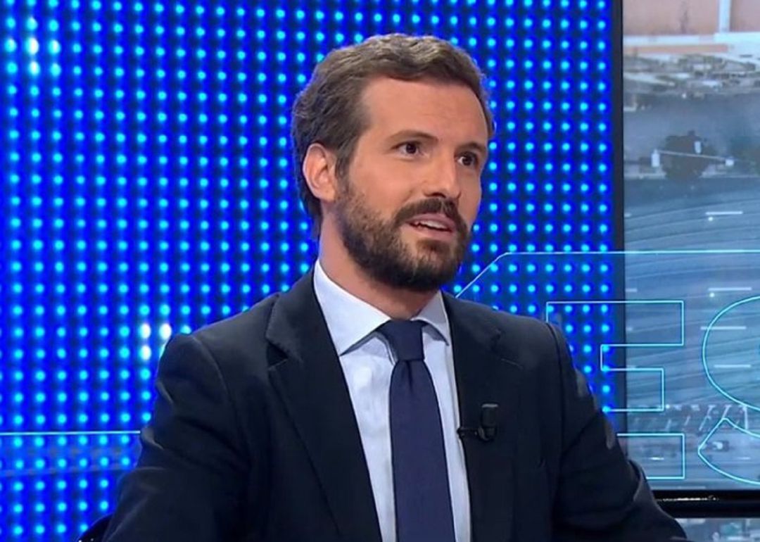 Pablo Casado, en la entrevista concedida a Espejo Público. Pablo Casado, en la entrevista concedida a Espejo Público.