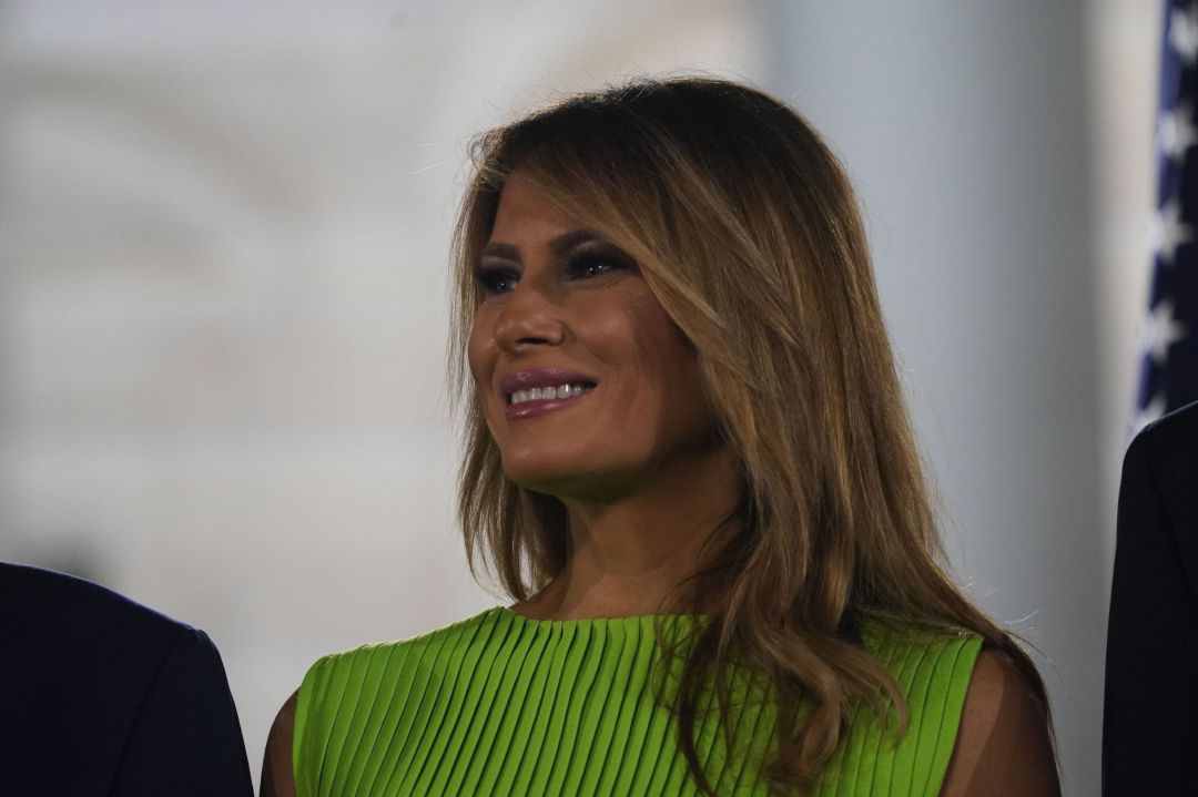 La primera dama Melania Trump. La primera dama Melania Trump.