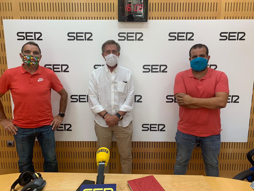 José Ángel Ruiz 'Cholo', José Miguel Monje y Francisco Serrano José Ángel Ruiz 'Cholo', José Miguel Monje y Francisco Serrano