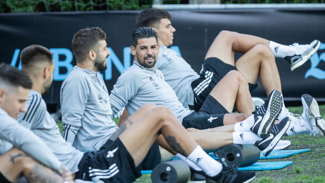 Nolito durante un entrenamiento en A Madroa Nolito durante un entrenamiento en A Madroa