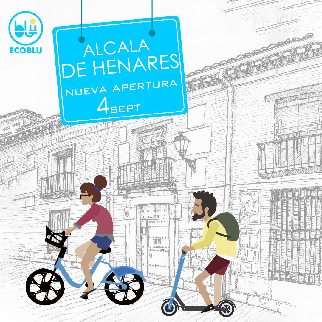 Promoción de la llegada del servicio ECO BLU a Alcalá de Henares. Promoción de la llegada del servicio ECO BLU a Alcalá de Henares.