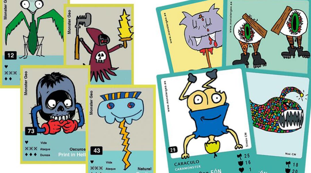 Cromos de Monster Geo. Cromos de Monster Geo.