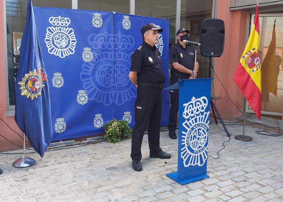 Imagen de la comparecencia policial de este domingo. Imagen de la comparecencia policial de este domingo.