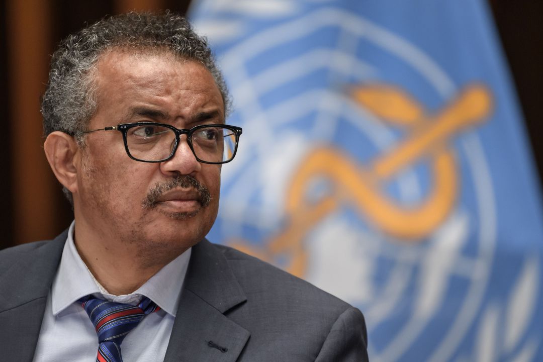 El director de la OMS, Tedros Adhanom El director de la OMS, Tedros Adhanom
