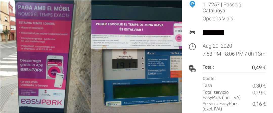 La publicitat d'EasyPark promet 'Estalvia temps i diners' La publicitat d'EasyPark promet 'Estalvia temps i diners'