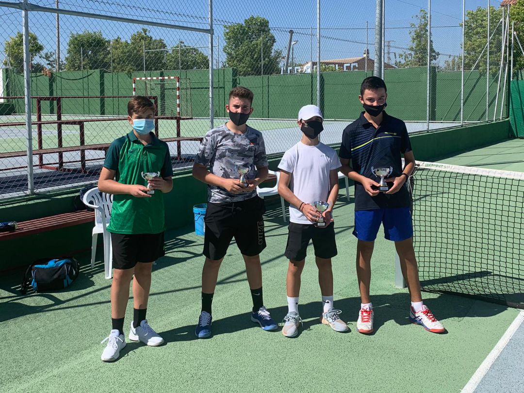 Los 4 protagonistas de la final, los galdurienses Rubén Germán y Antonio Manuel López a la derecha Los 4 protagonistas de la final, los galdurienses Rubén Germán y Antonio Manuel López a la derecha