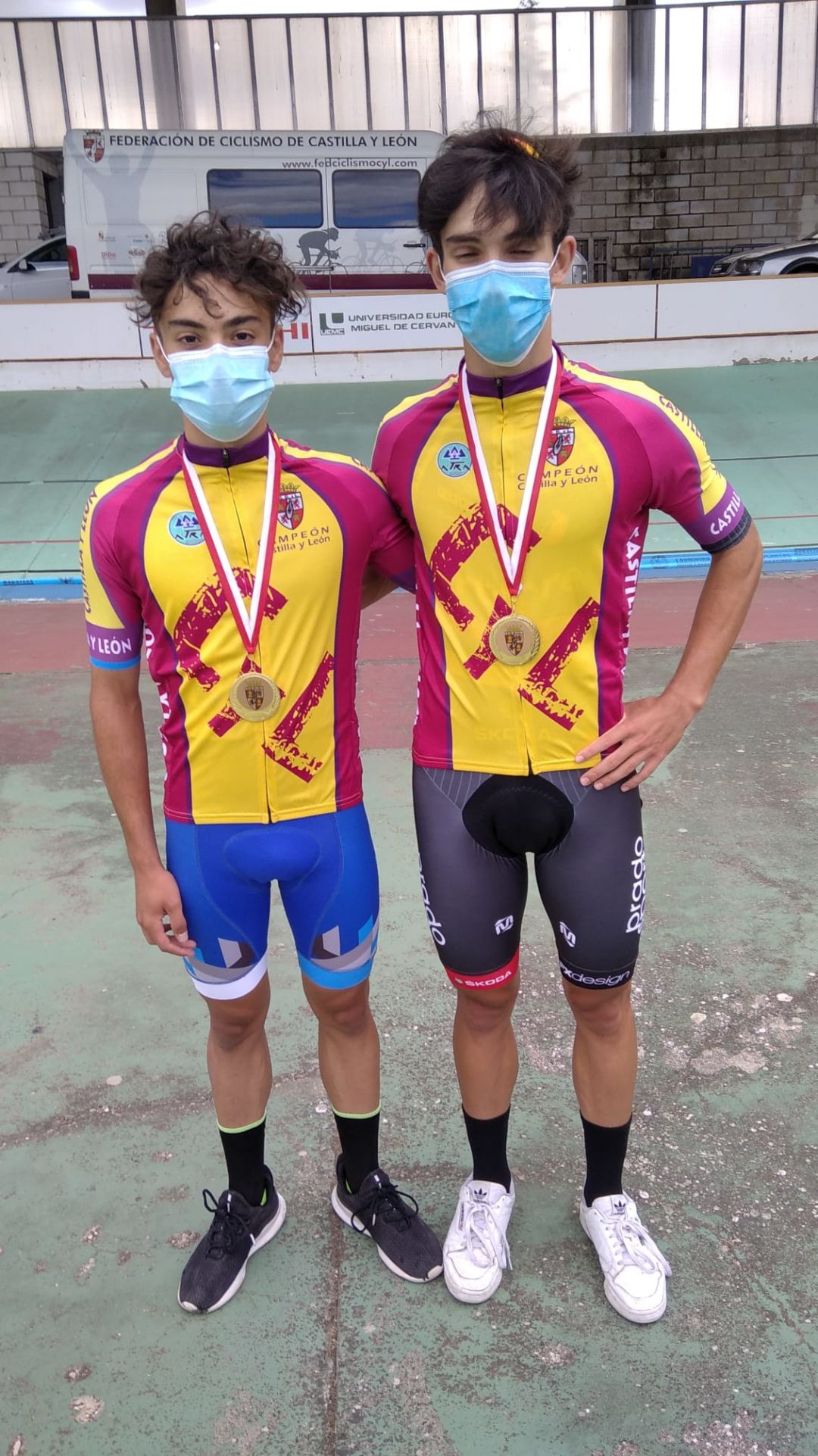 Bruno Palomo e Iván Gómez, campeones de Castilla y León en pista Bruno Palomo e Iván Gómez, campeones de Castilla y León en pista