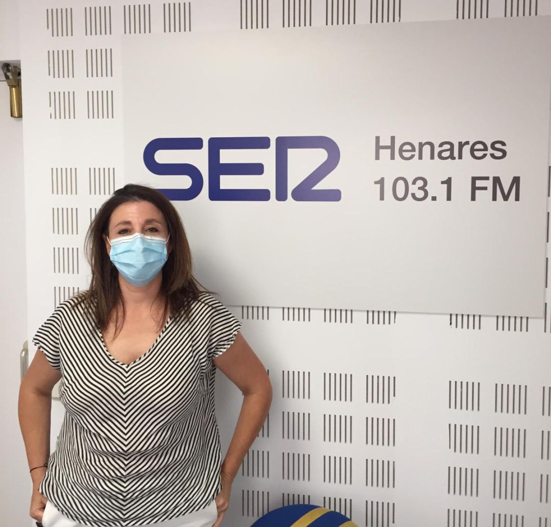 Gema Pacheco, alcaldesa de Nuevo Baztán en los estudios de SER Henares. Gema Pacheco, alcaldesa de Nuevo Baztán en los estudios de SER Henares.