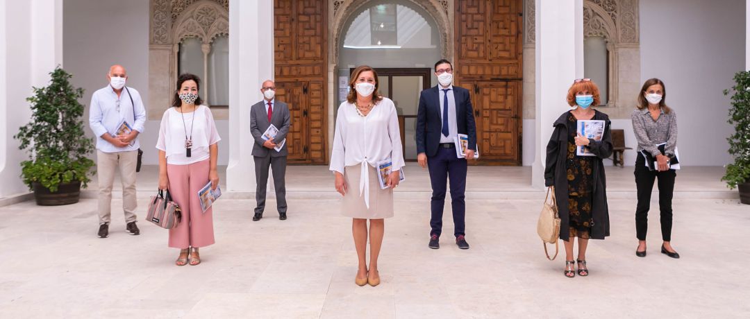 El equipo directivo de la Consejería de Educación antes de la presentación de los datos del nuevo curso escolar en Castilla La Mancha El equipo directivo de la Consejería de Educación antes de la presentación de los datos del nuevo curso escolar en Castilla La Mancha