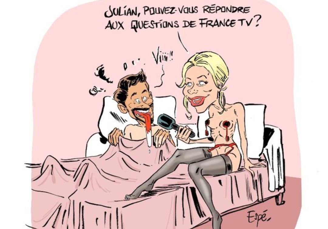 La polémica viñeta por la que ha tenido que pedir perdón el diario 'L'Humanité'. La polémica viñeta por la que ha tenido que pedir perdón el diario 'L'Humanité'.