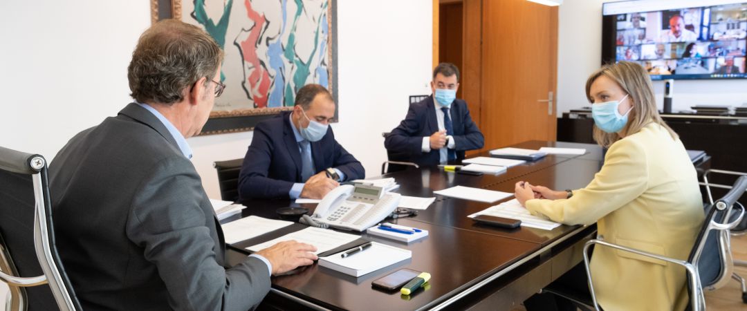 Reunión de responsables del gobierno gallego Reunión de responsables del gobierno gallego