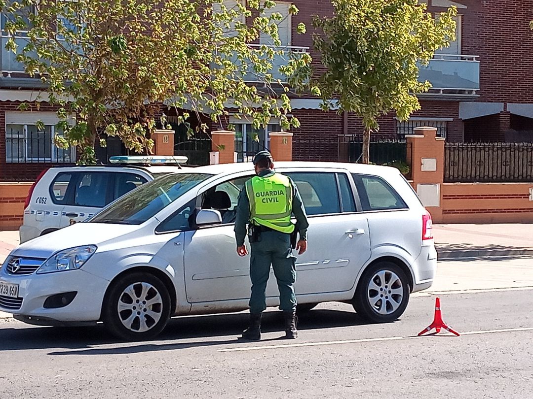 Un guardia civil controla las inmediaciones del pueblo de Alfaro. Un guardia civil controla las inmediaciones del pueblo de Alfaro.